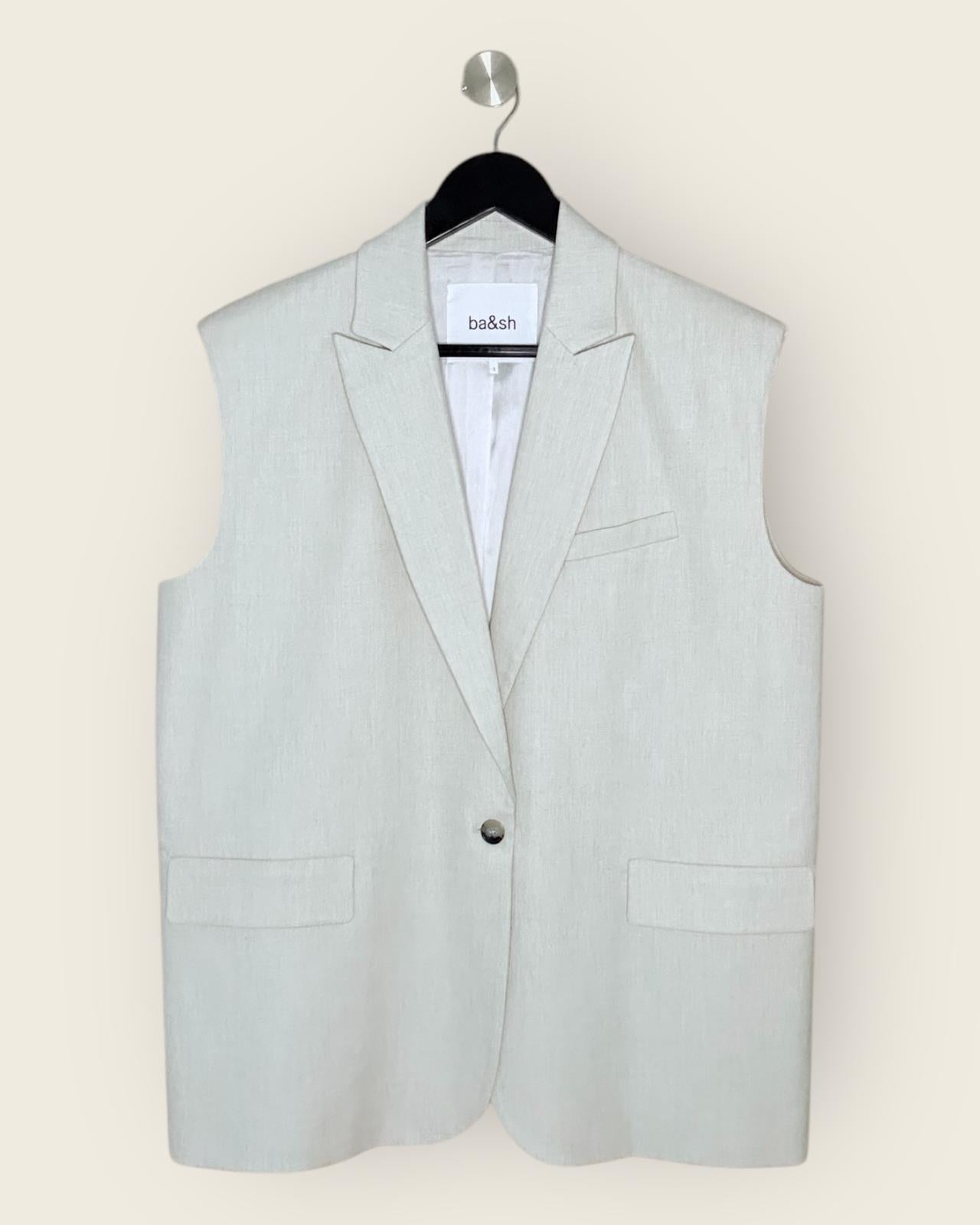 BA&SH - BLAZER SANS MANCHES JOAN T.1