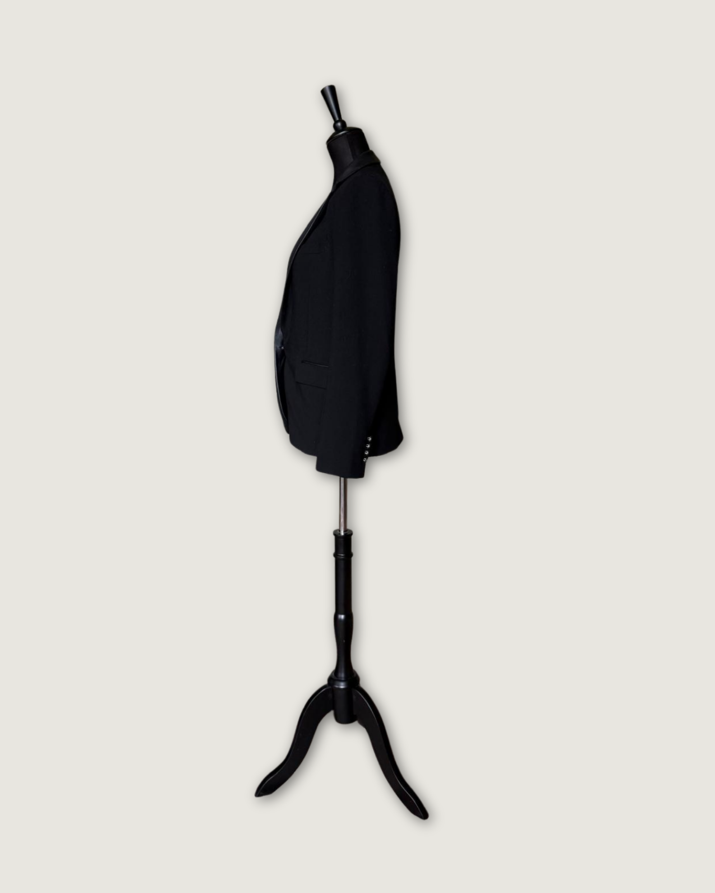 ZAPA - VESTE DETAILS CUIR NOIR T.38
