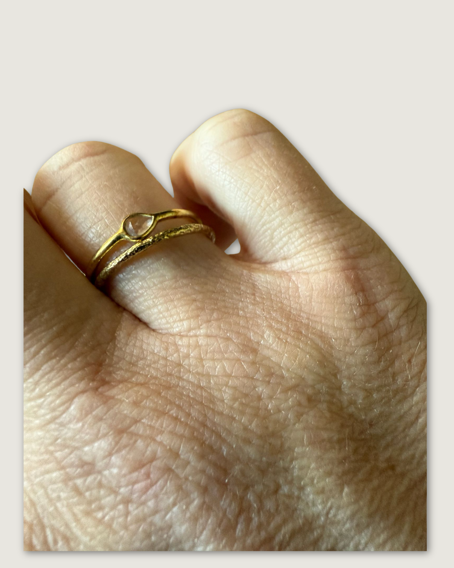 SEZANE - SET DE BAGUES BRUNE T.M