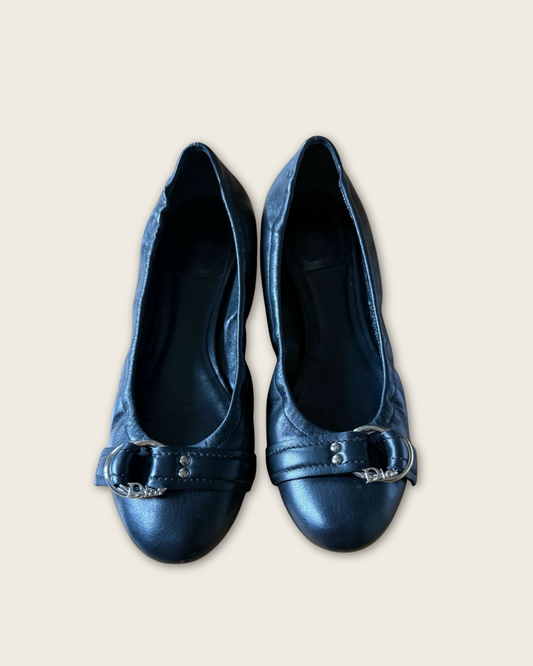 DIOR - BALLERINES CUIR URBAN P.36,5