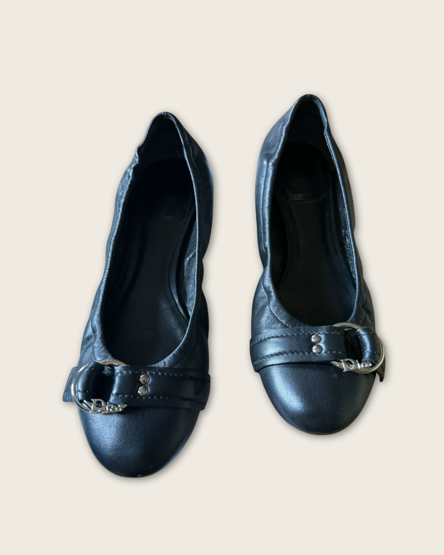 DIOR - BALLERINES CUIR URBAN P.36,5