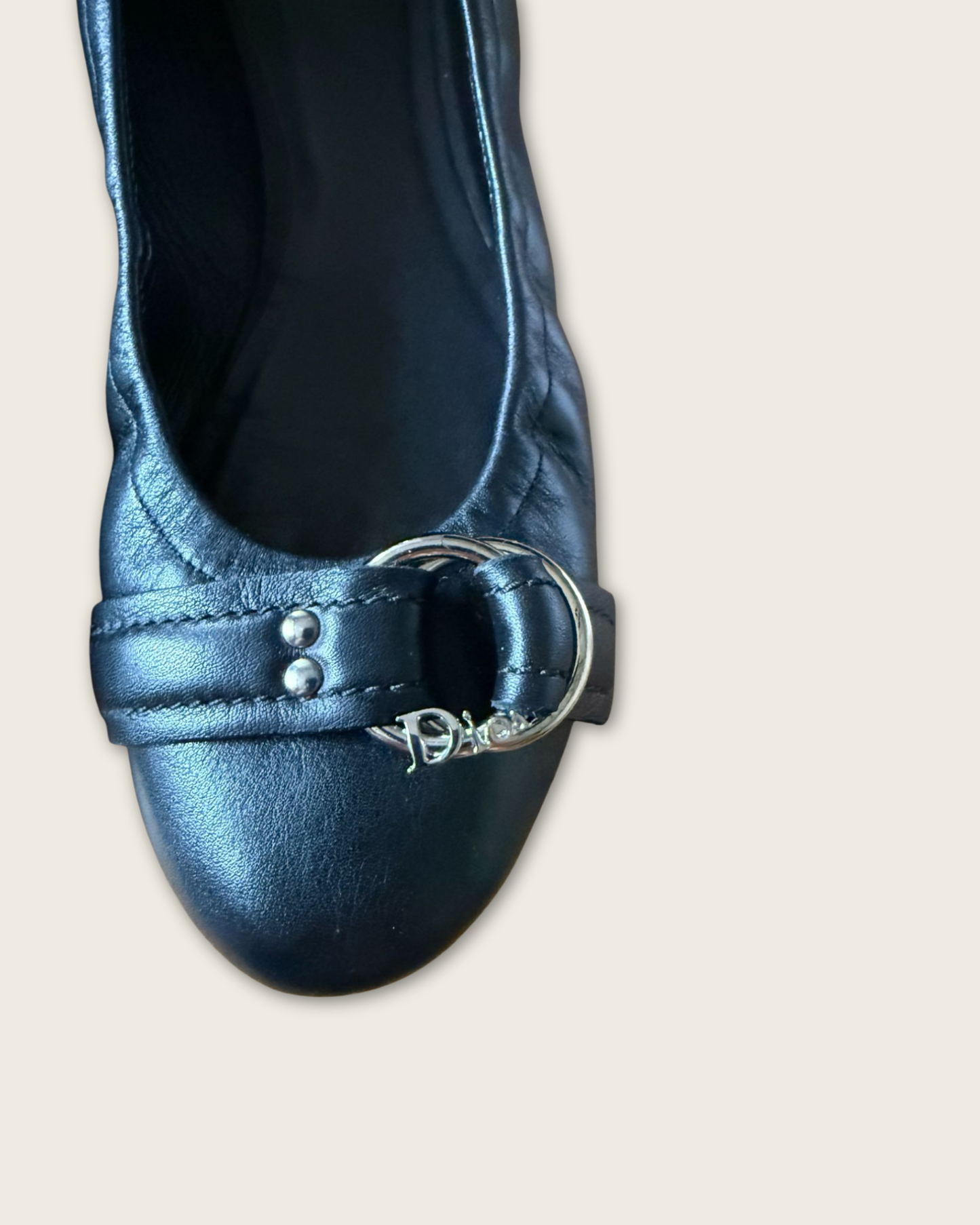 DIOR - BALLERINES CUIR URBAN P.36,5