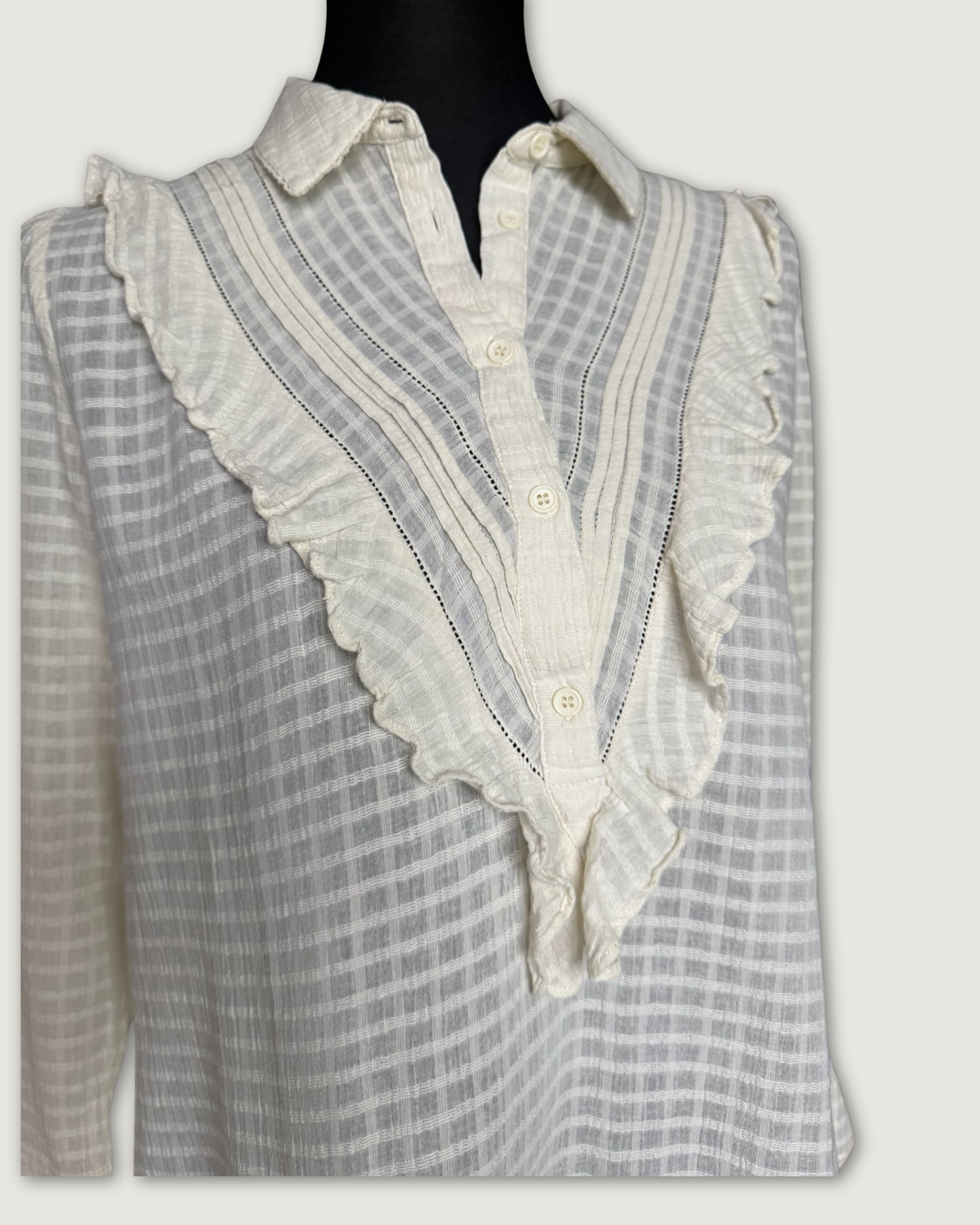 BA&SH - BLOUSE ECRU T.1