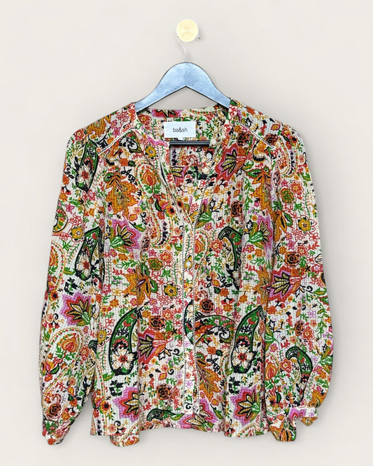 BA&SH - BLOUSE IMPRIME T.0