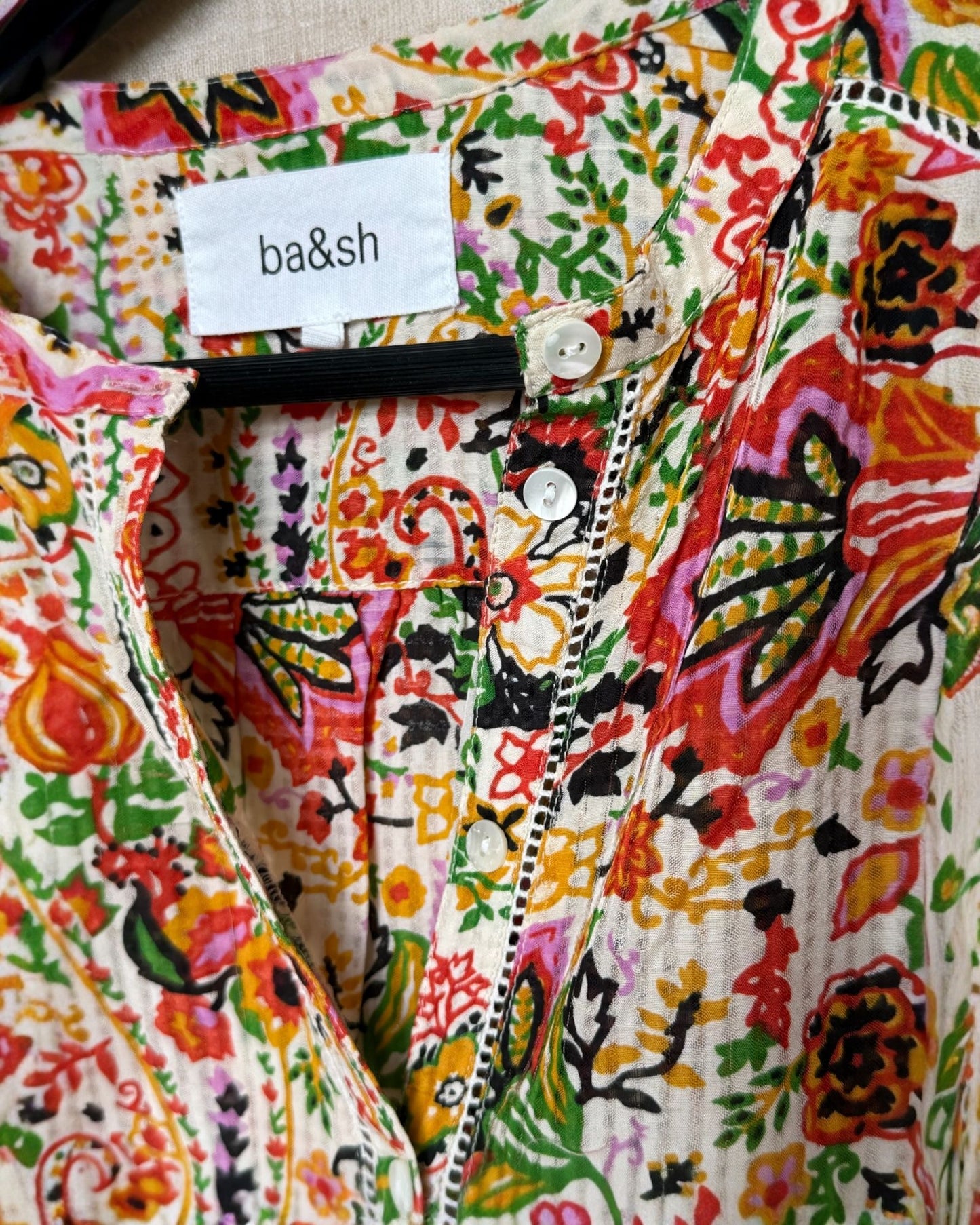 BA&SH - BLOUSE IMPRIME T.0