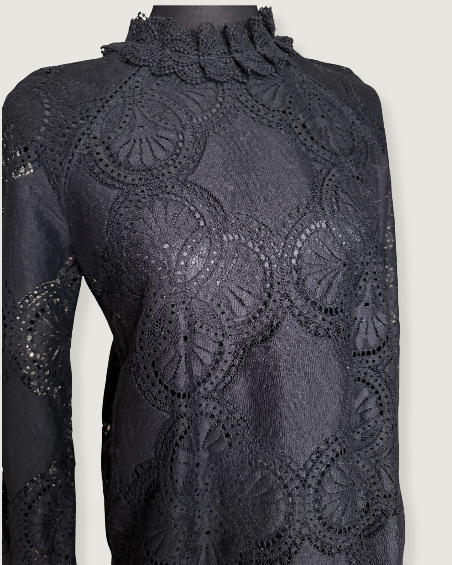 SEZANE - BLOUSE BIANCA NOIRE T.36