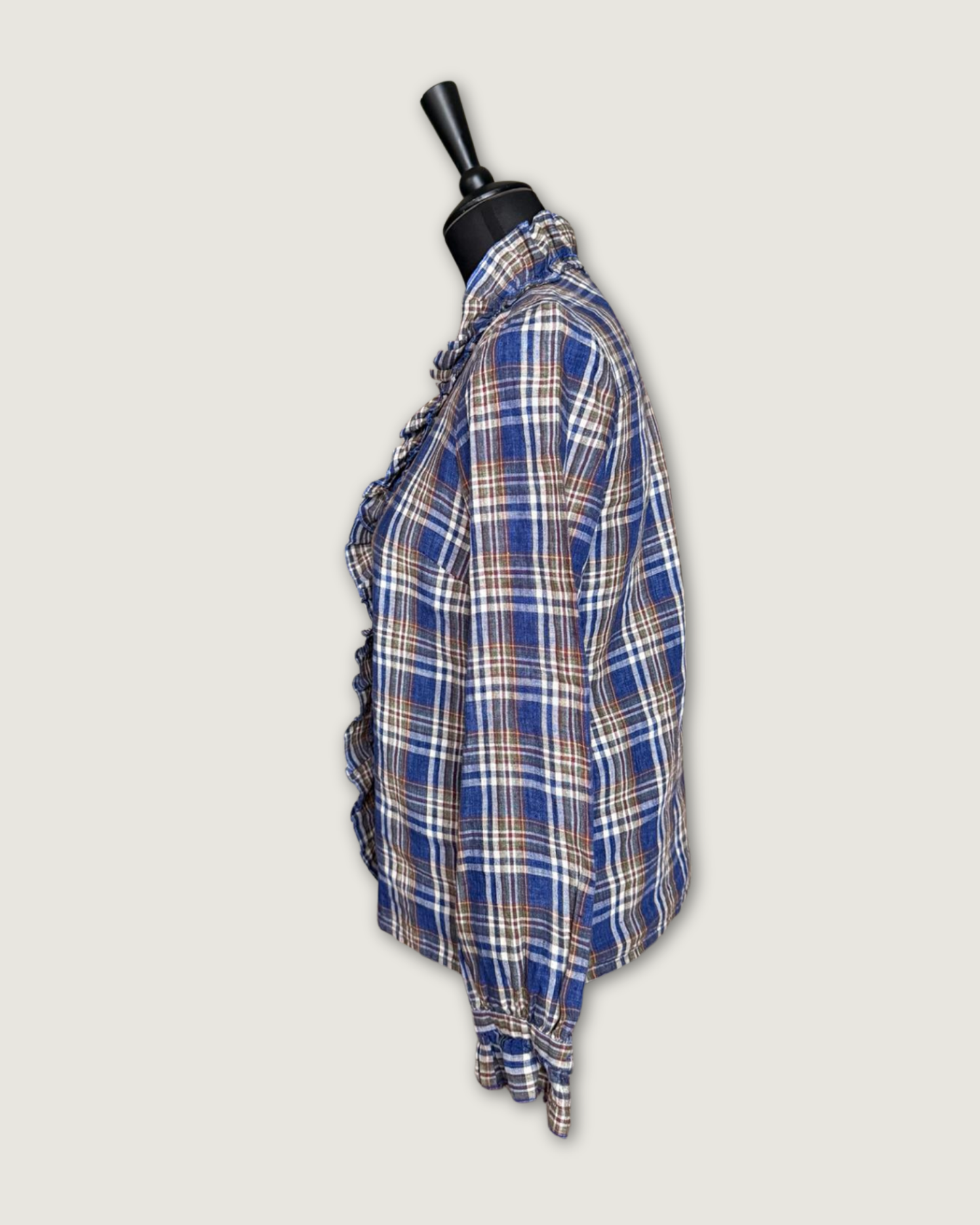 SEZANE - CHEMISIER CARREAUX BLEUS T.36