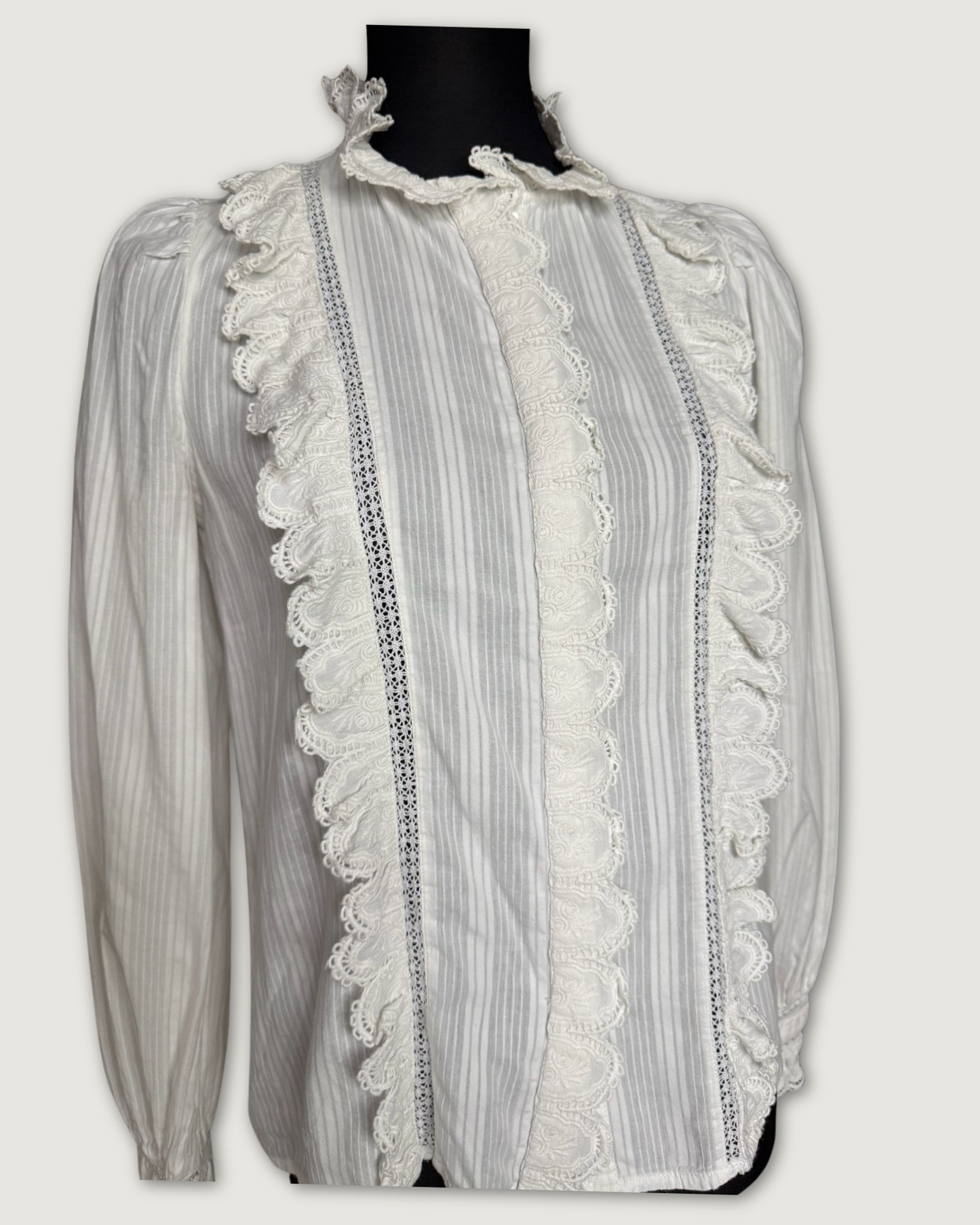 SEZANE - CHEMISIER BLANC 100% COTON T.36