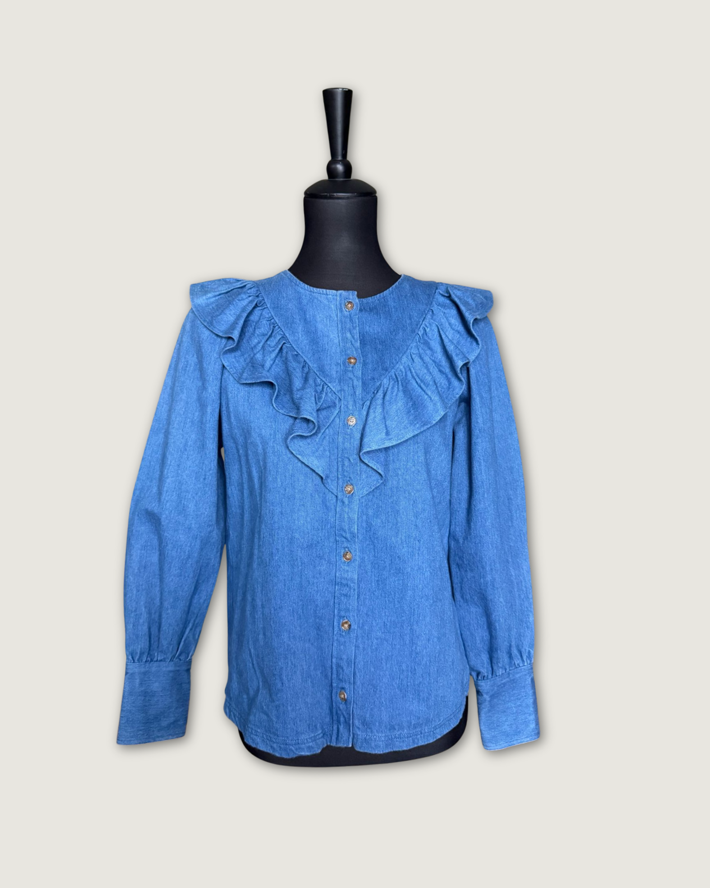 SEZANE - BLOUSE EN DENIM T.36