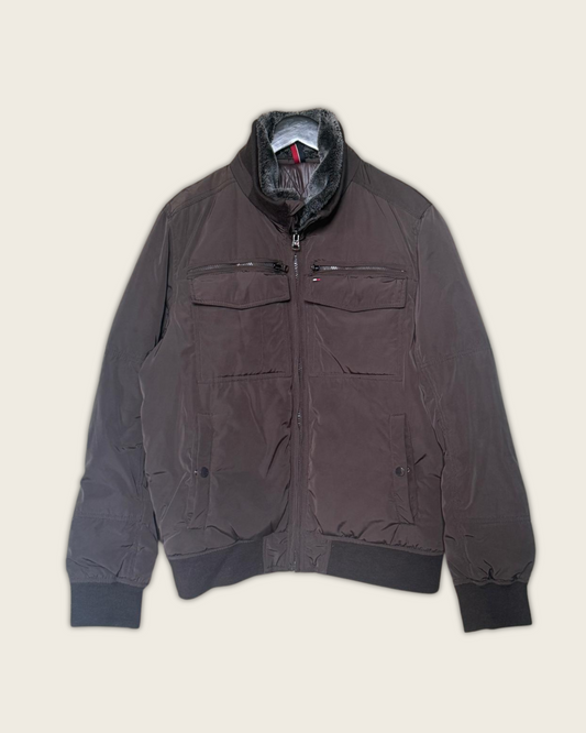 TOMMY HILFIGER - BLOUSON HOMME MARRON T.L