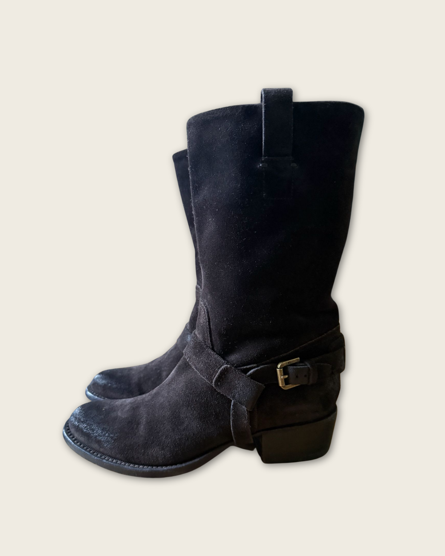 RALPH LAUREN - BOTTES CAVALIERES MARRON P.37