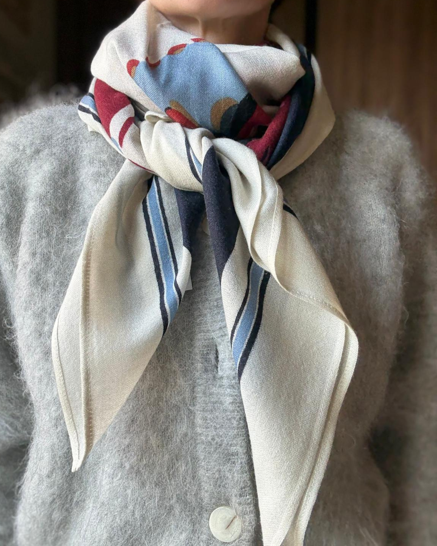 ERIC BOMPARD - CARRE 100%CACHEMIRE