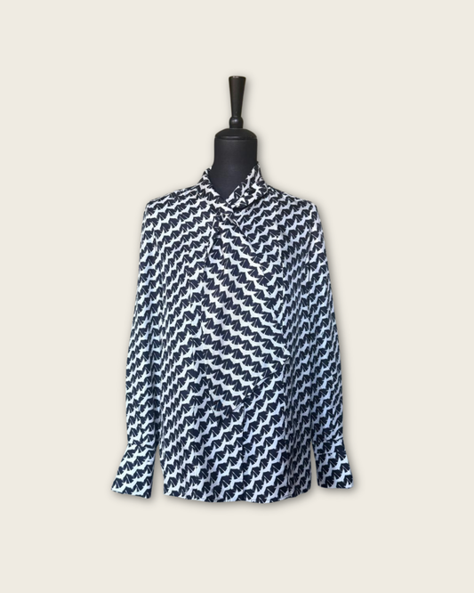 CHLOE - CHEMISIER 100% SOIE T.36