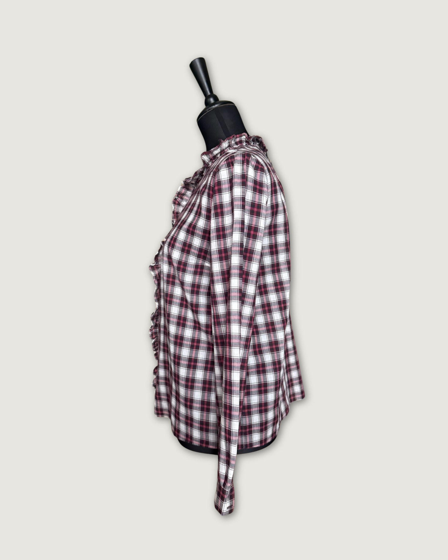 SEZANE - CHEMISIER CARREAUX ROUGE T.38