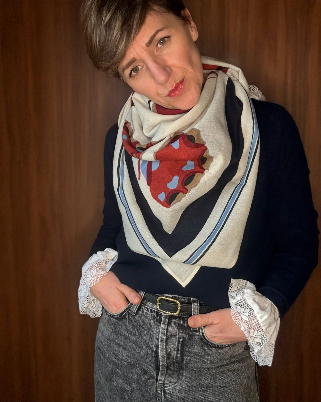 ERIC BOMPARD - CARRE 100%CACHEMIRE