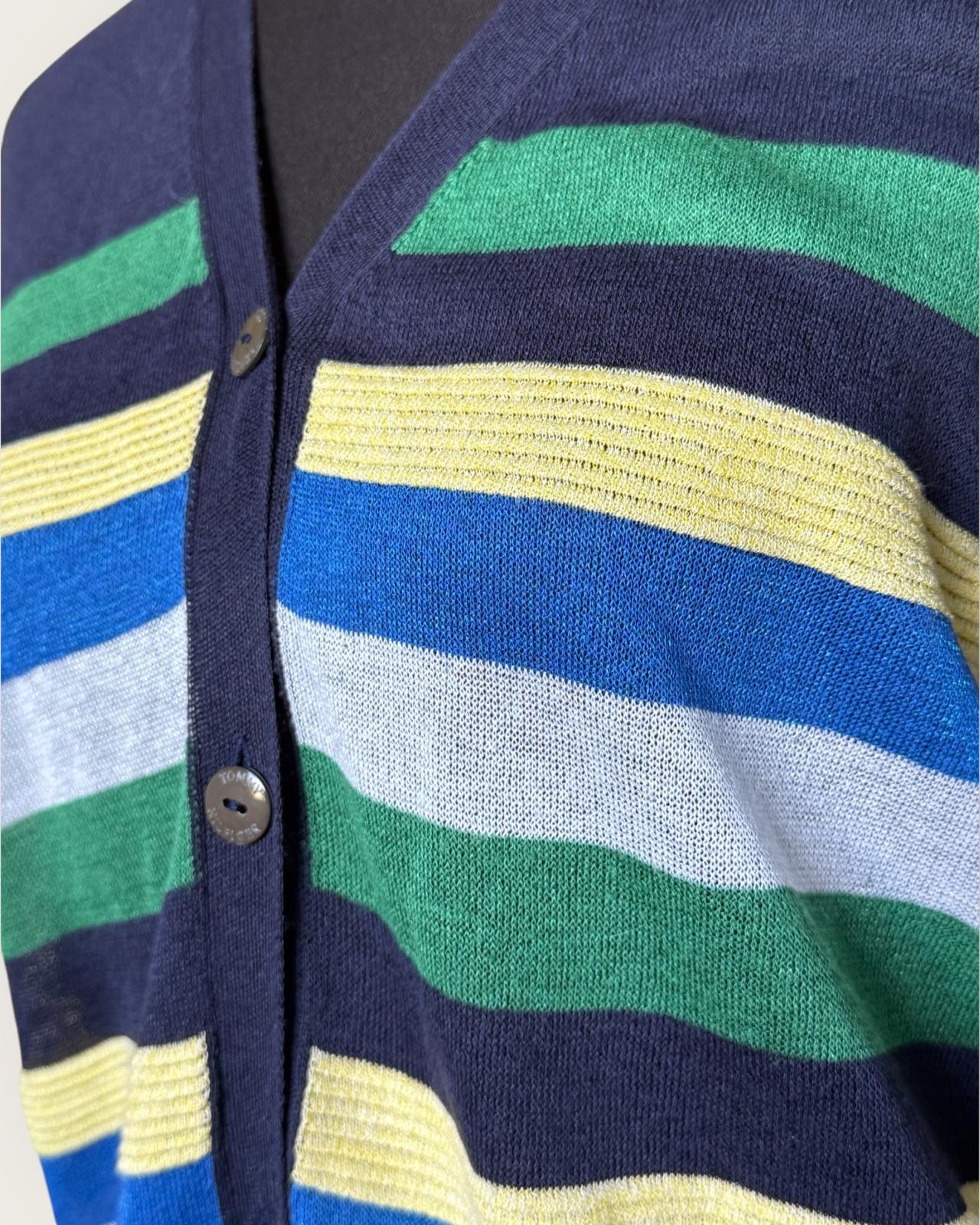 TOMMY HILFIGER - GILET LEGER A RAYURES T.XL