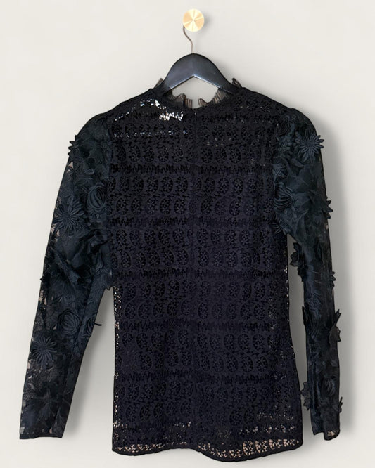 MICHAEL KORS  - TOP DENTELLES NOIRES T.2
