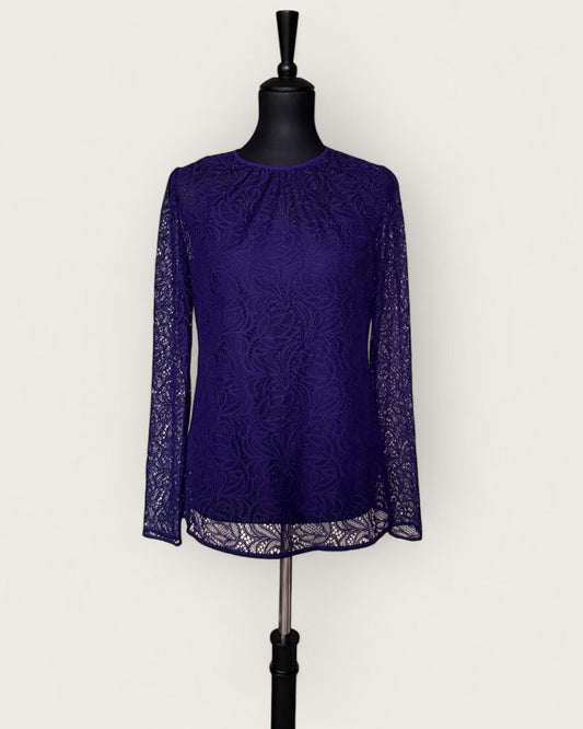 MICHAEL KORS - TOP DENTELLES VIOLINE T.S