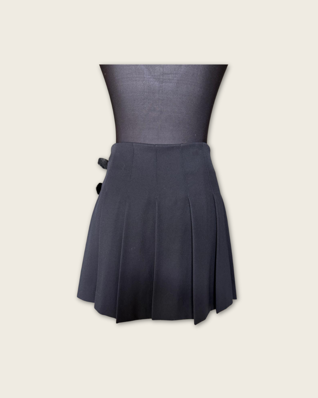 BURBERRY - MINI KILT LAINE NOIR T.34