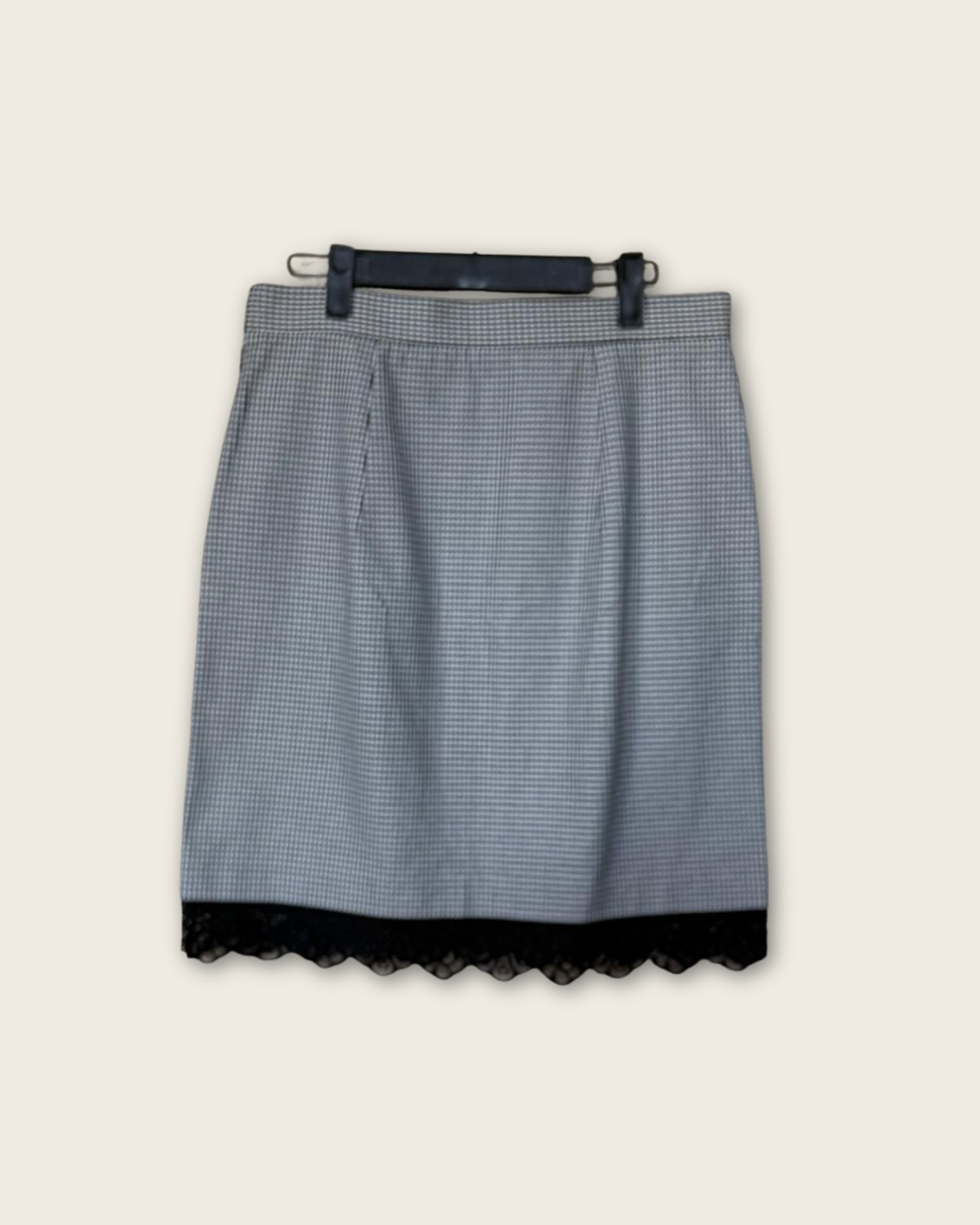 CLAUDIE PIERLOT - JUPE PIED DE POULE T.40