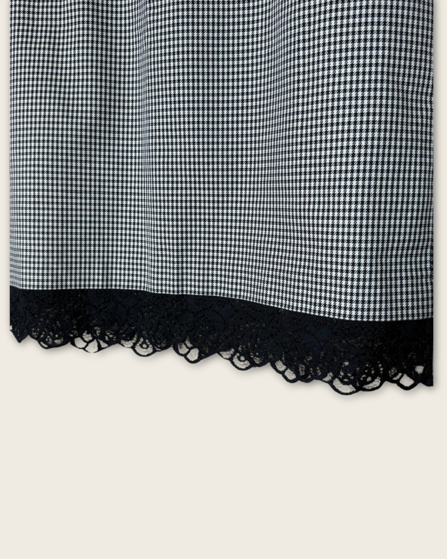 CLAUDIE PIERLOT - JUPE PIED DE POULE T.40