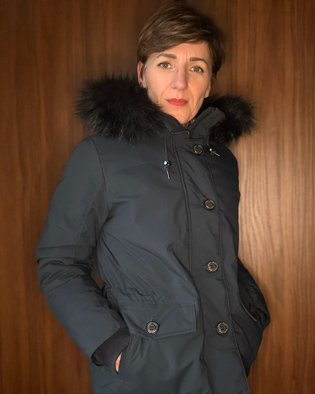 GANT - MANTEAU BLEU MARINE T.M