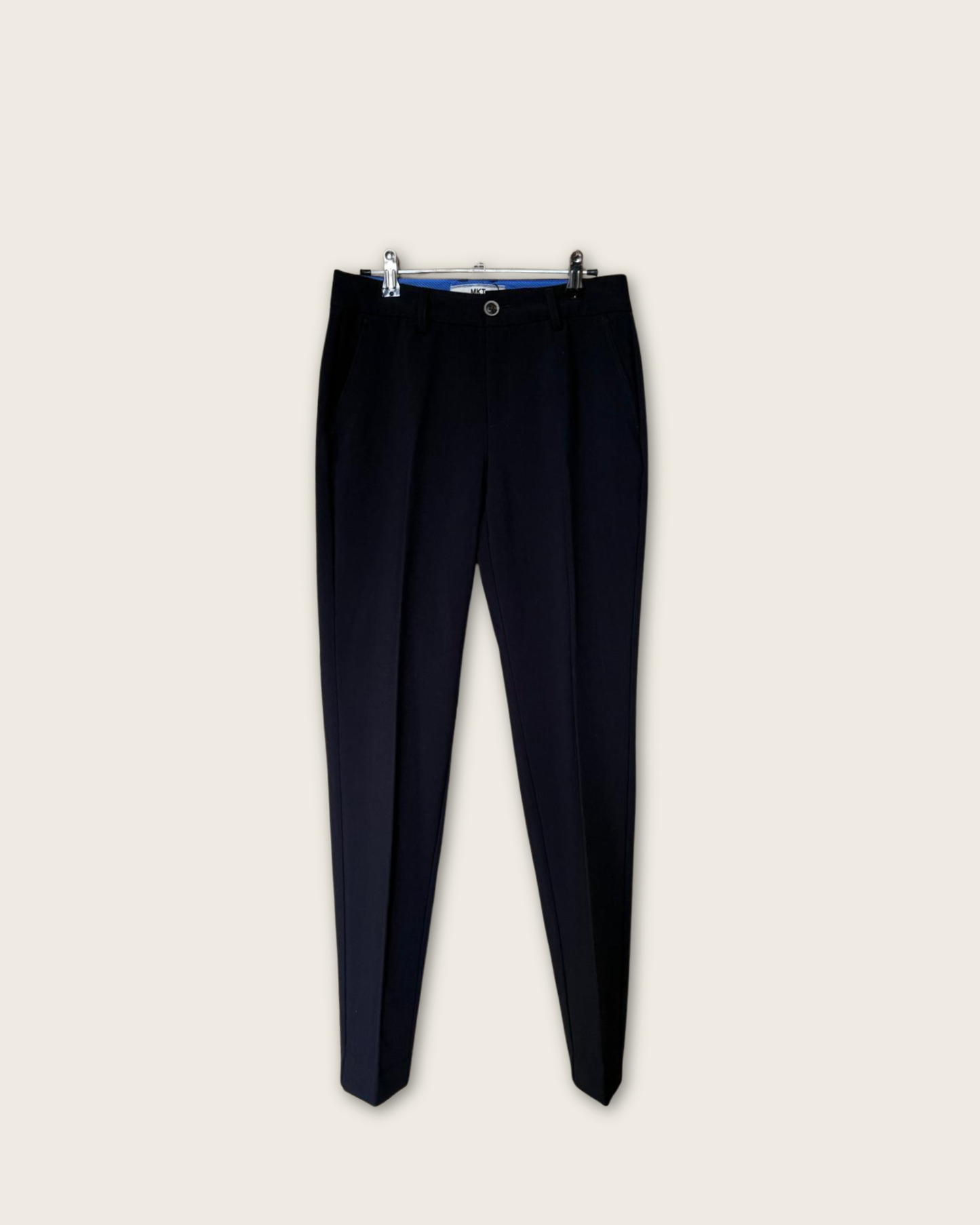 MKT - PANTALON TAILLEUR BLEU MARINE T.36
