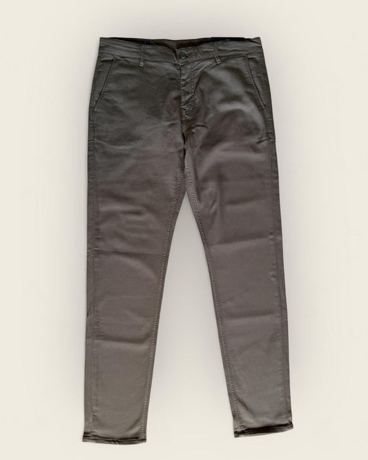SERGE BLANCO - PANTALON CHINO CHOCOLAT T.36