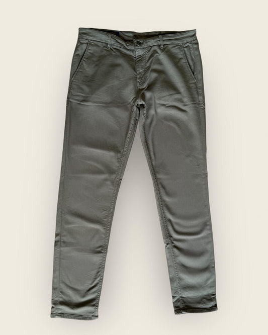 SERGE BLANCO - PANTALON CHINO KAKI T.36