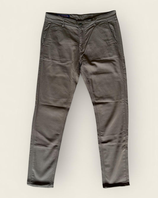 SERGE BLANCO - PANTALON CHINO MARRON T.36