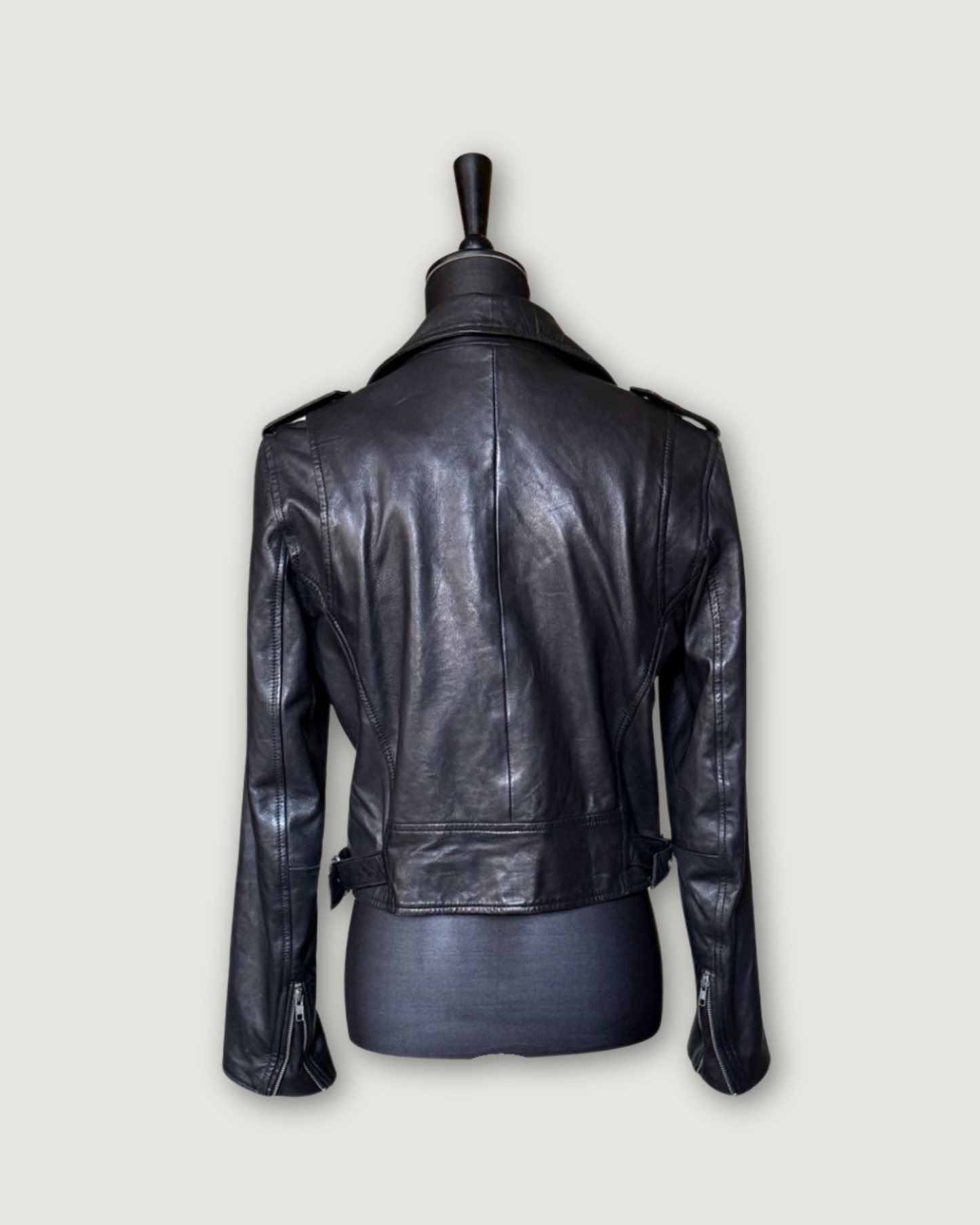 SEZANE - VESTE CUIR ZIG T.40