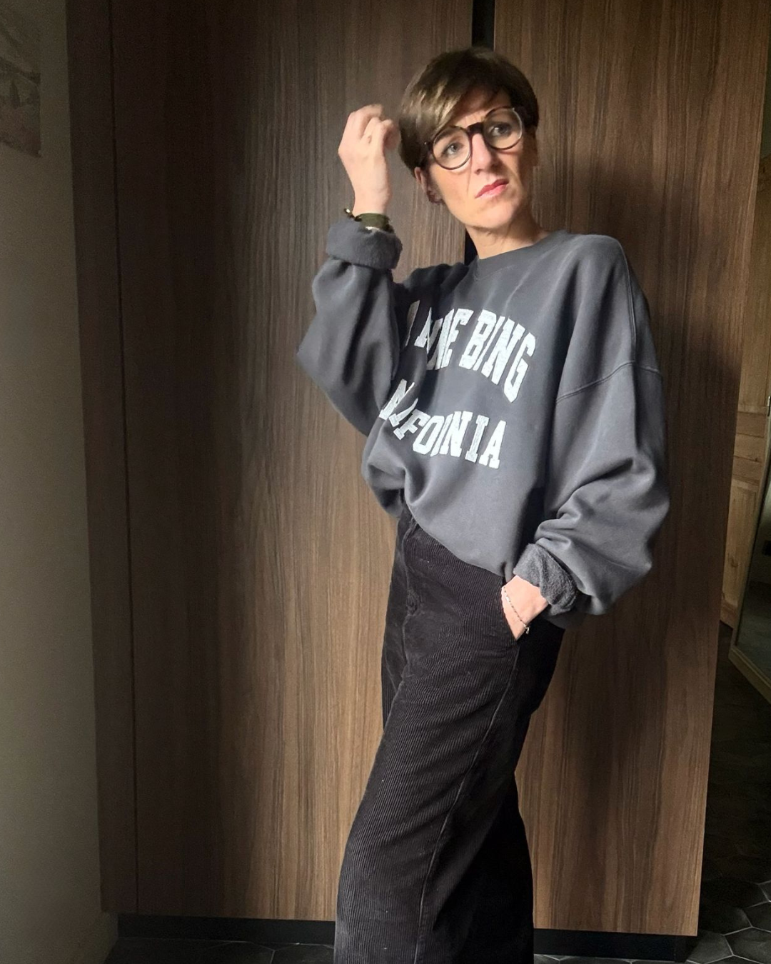 ANINE BING - SWEAT OVERSIZE T.XS