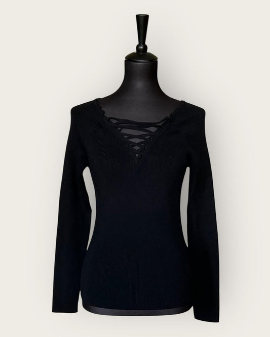 SANDRO - PULL FEMME NOIR T.3