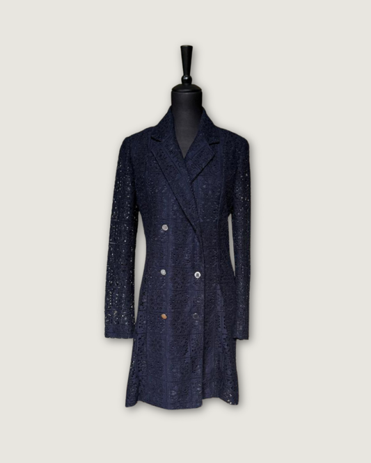 CLAUDIE PIERLOT - ROBE DENTELLES NOIRES T.38