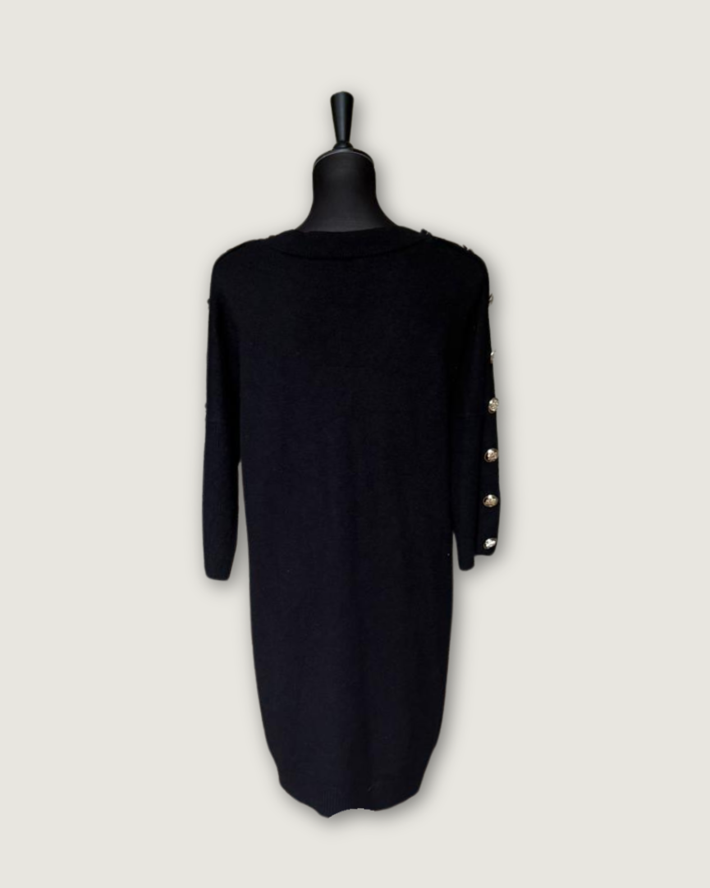 CLAUDIE PIERLOT - ROBE LAINE NOIRE T.S/M