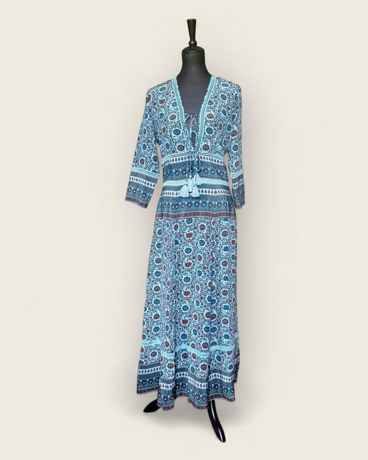 SEZANE - ROBE LONGUE GREENWICH T. 38