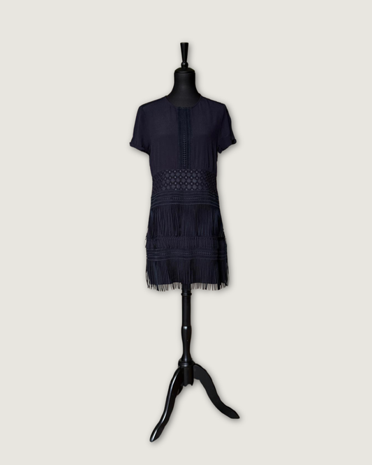 MAJE - ROBE REIA NOIR T.3