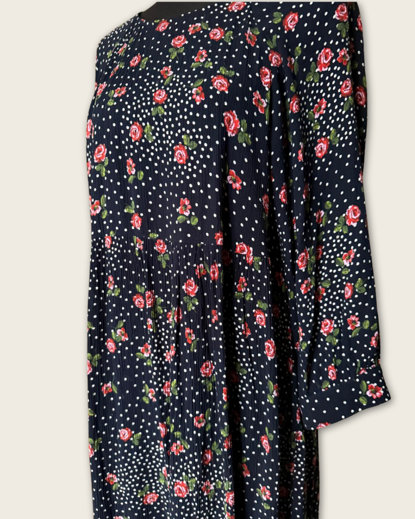 SEZANE - ROBE A POIS ET FLEURS T.36