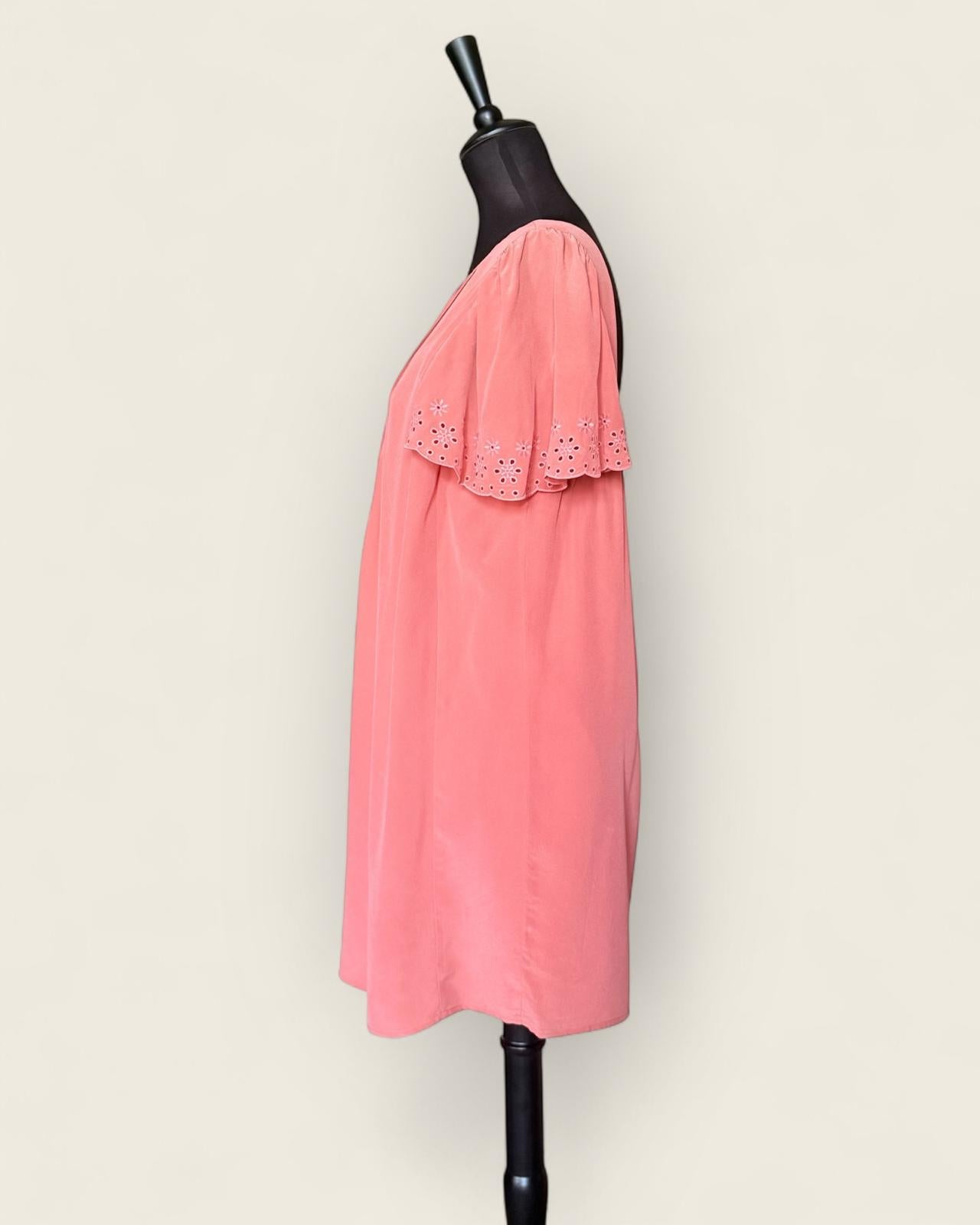 SEZANE - ROBE 100% SOIE T.38