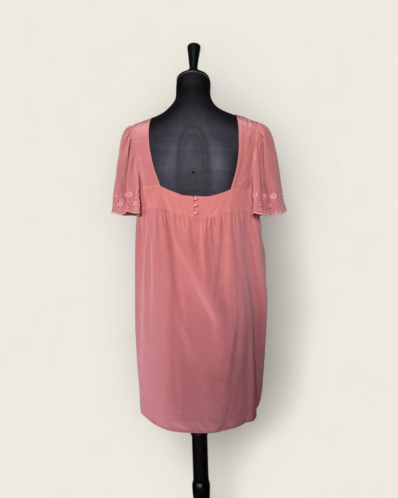 SEZANE - ROBE 100% SOIE T.38