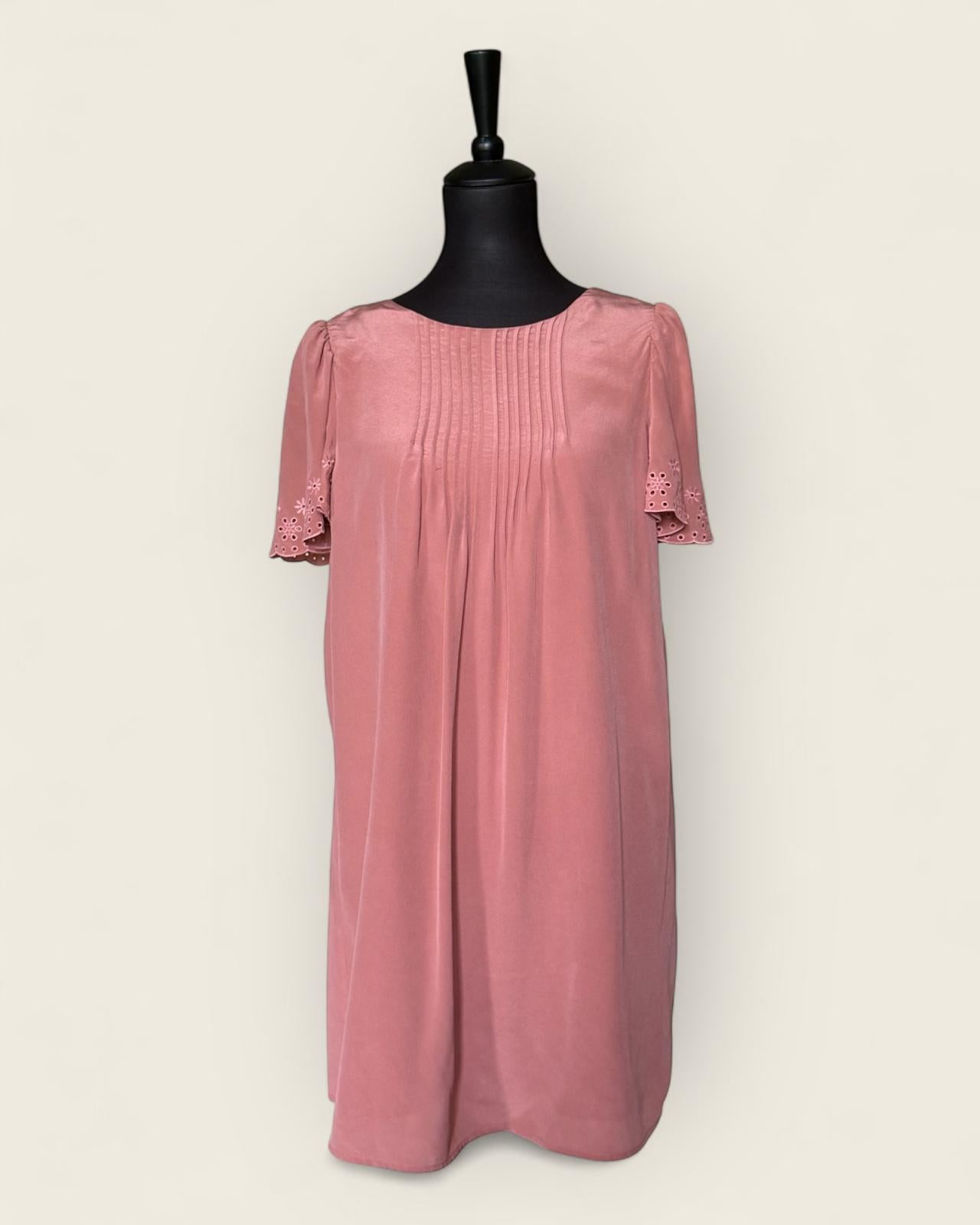 SEZANE - ROBE 100% SOIE T.38
