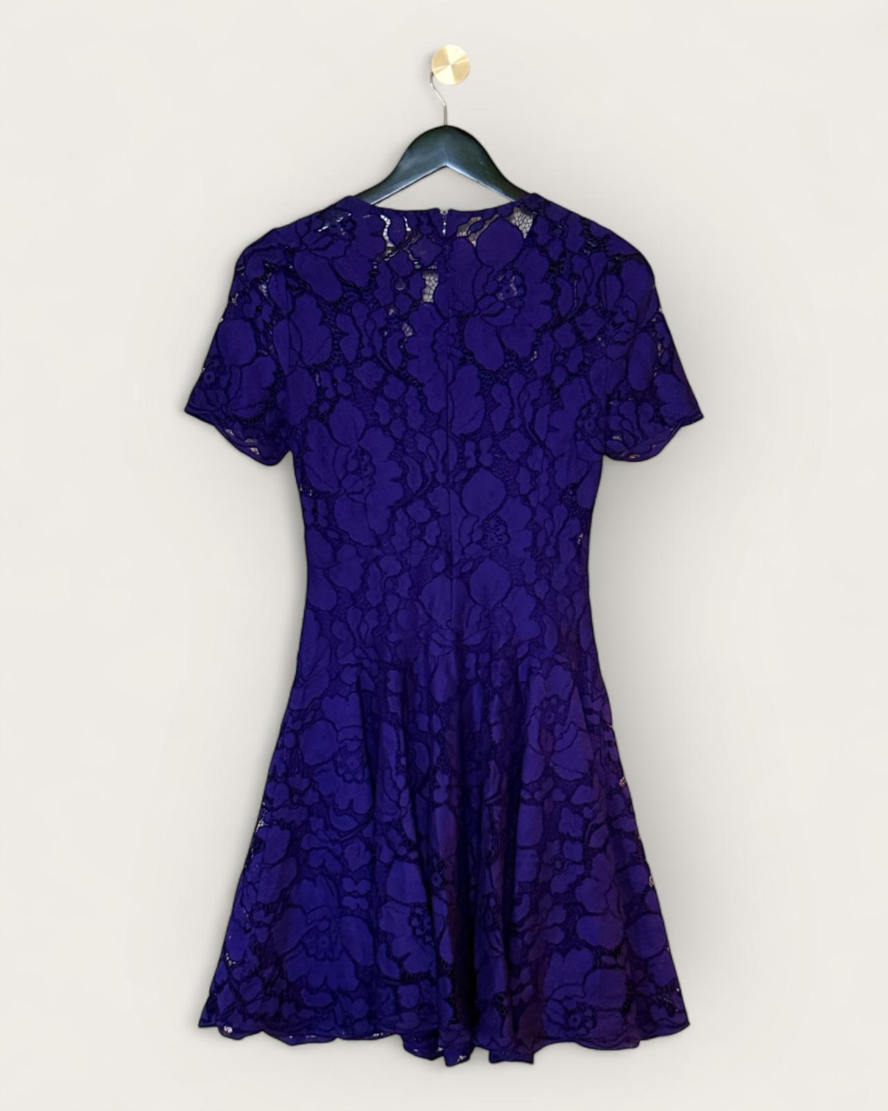MICHAEL KORS - ROBE DENTELLES VIOLINE T.2