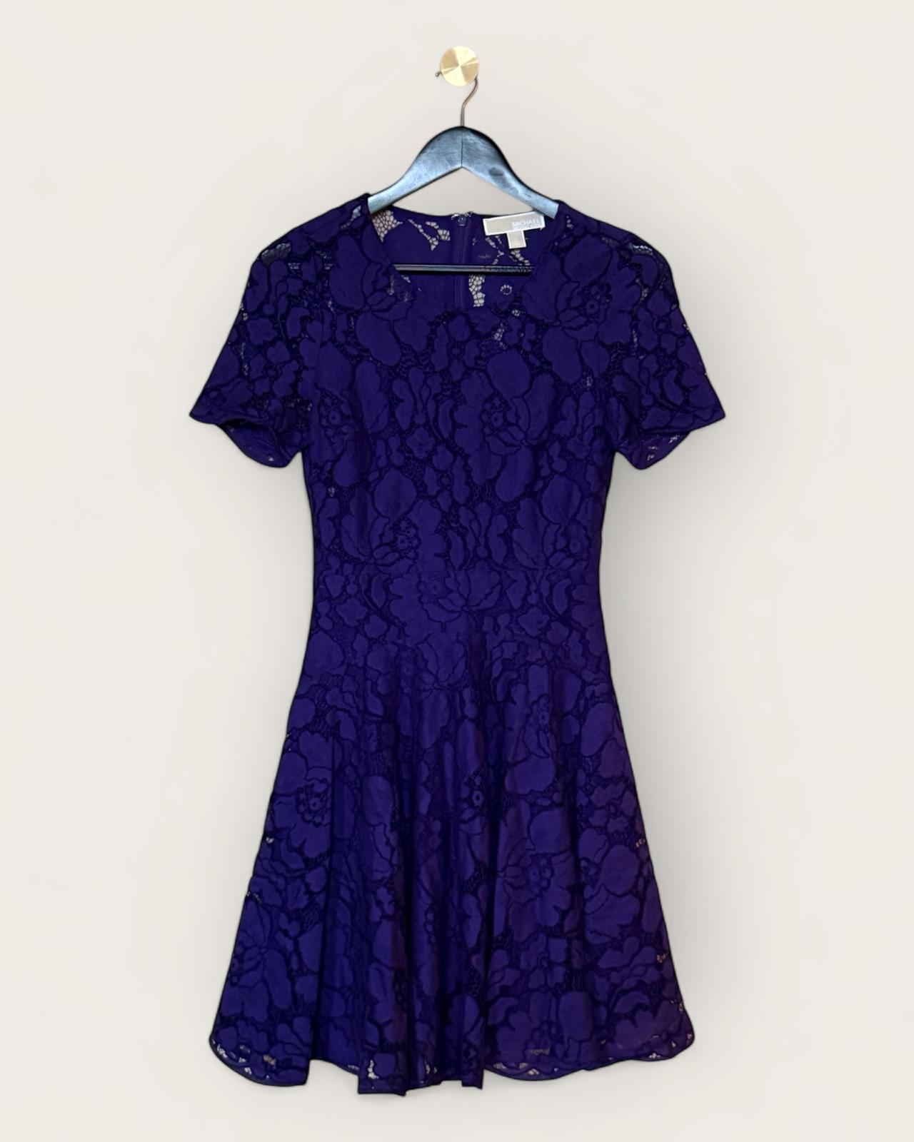 MICHAEL KORS - ROBE DENTELLES VIOLINE T.2
