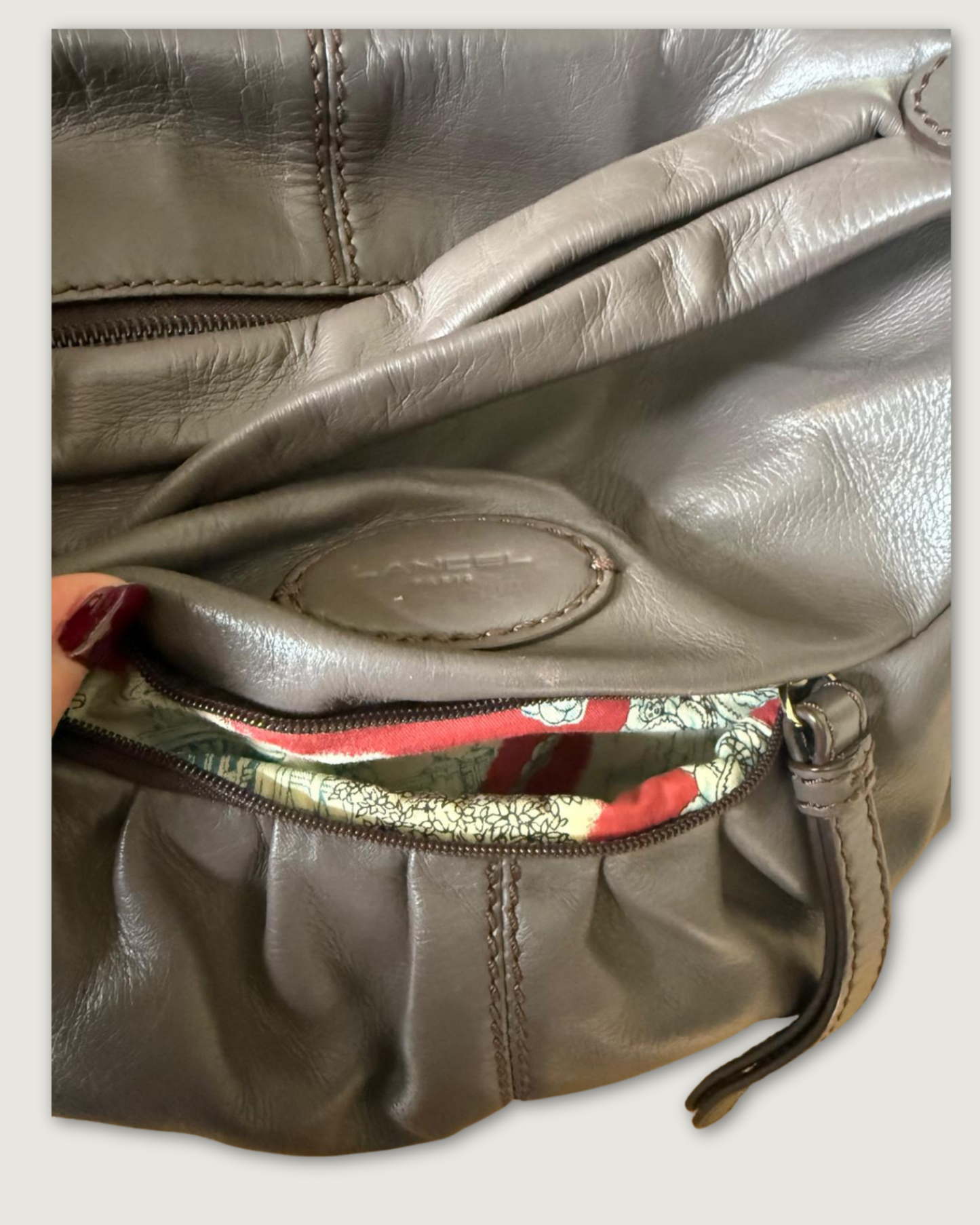 LANCEL - SAC A MAIN CUIR ANGELINA