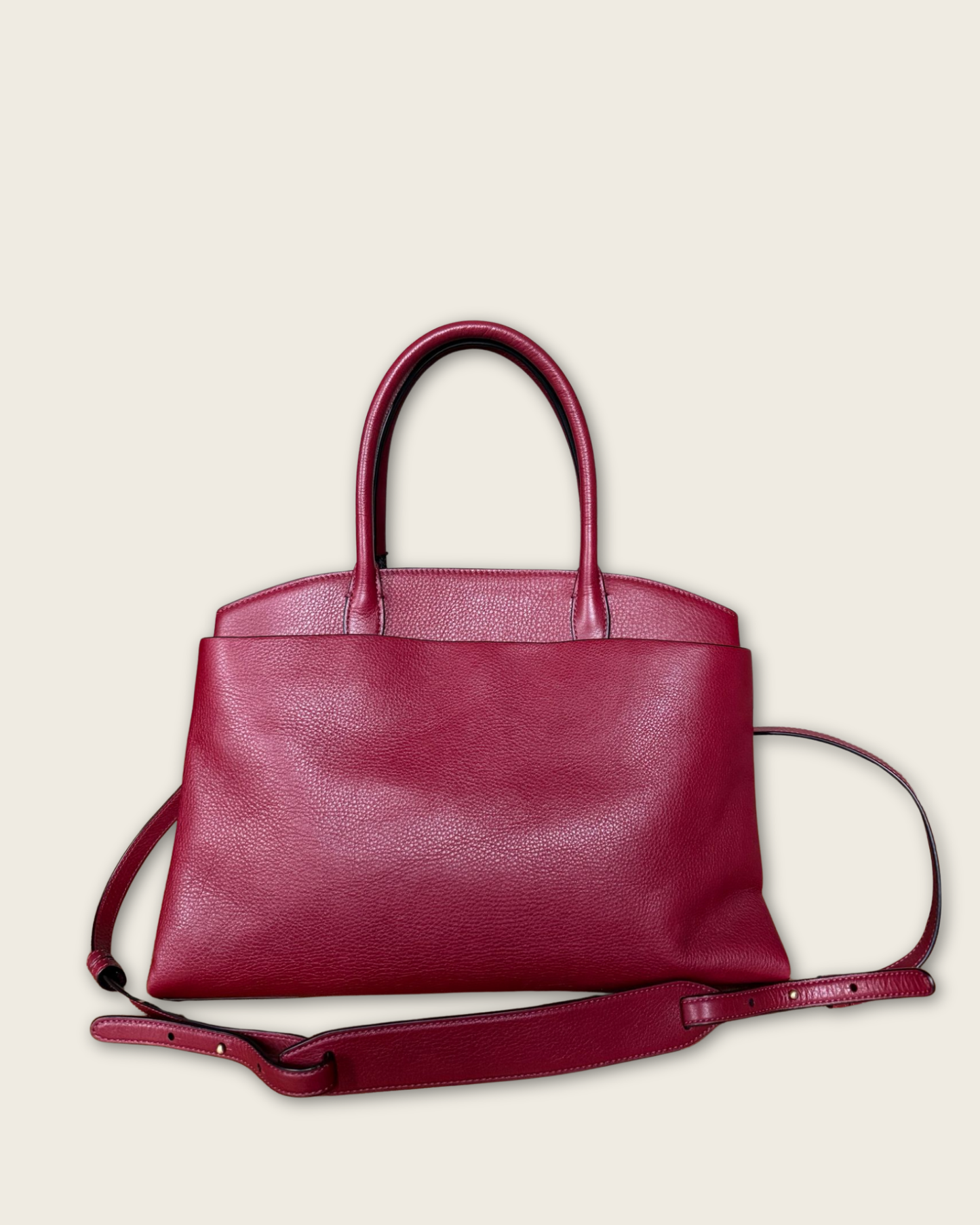 PAULE KA - SAC A MAIN ROUGE BORDEAUX