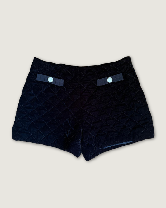 CLAUDIE PIERLOT - SHORT VELOURS MATELASSE T.38