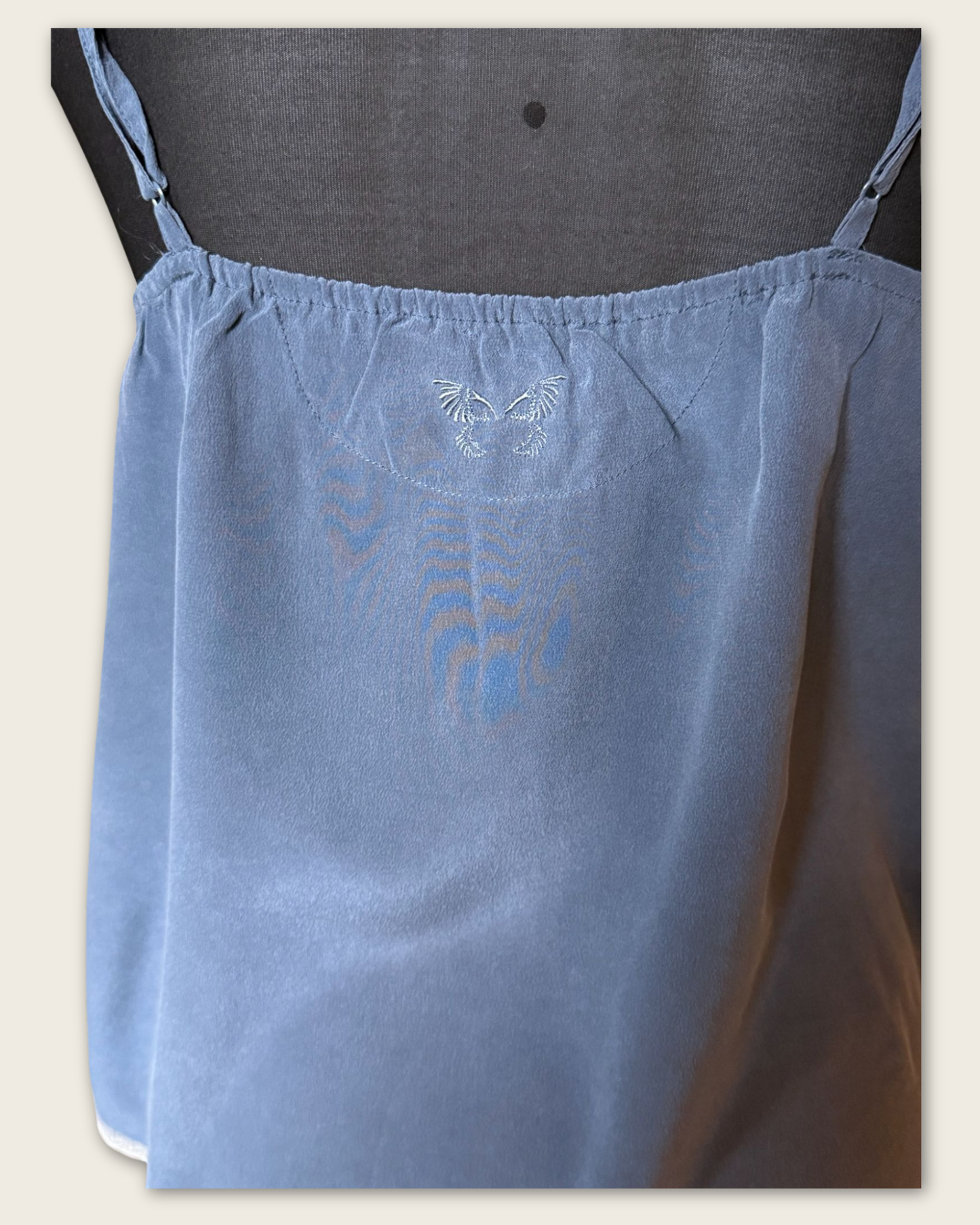 ZADIG & VOLTAIRE - CARACO SOIE BLEU T.S