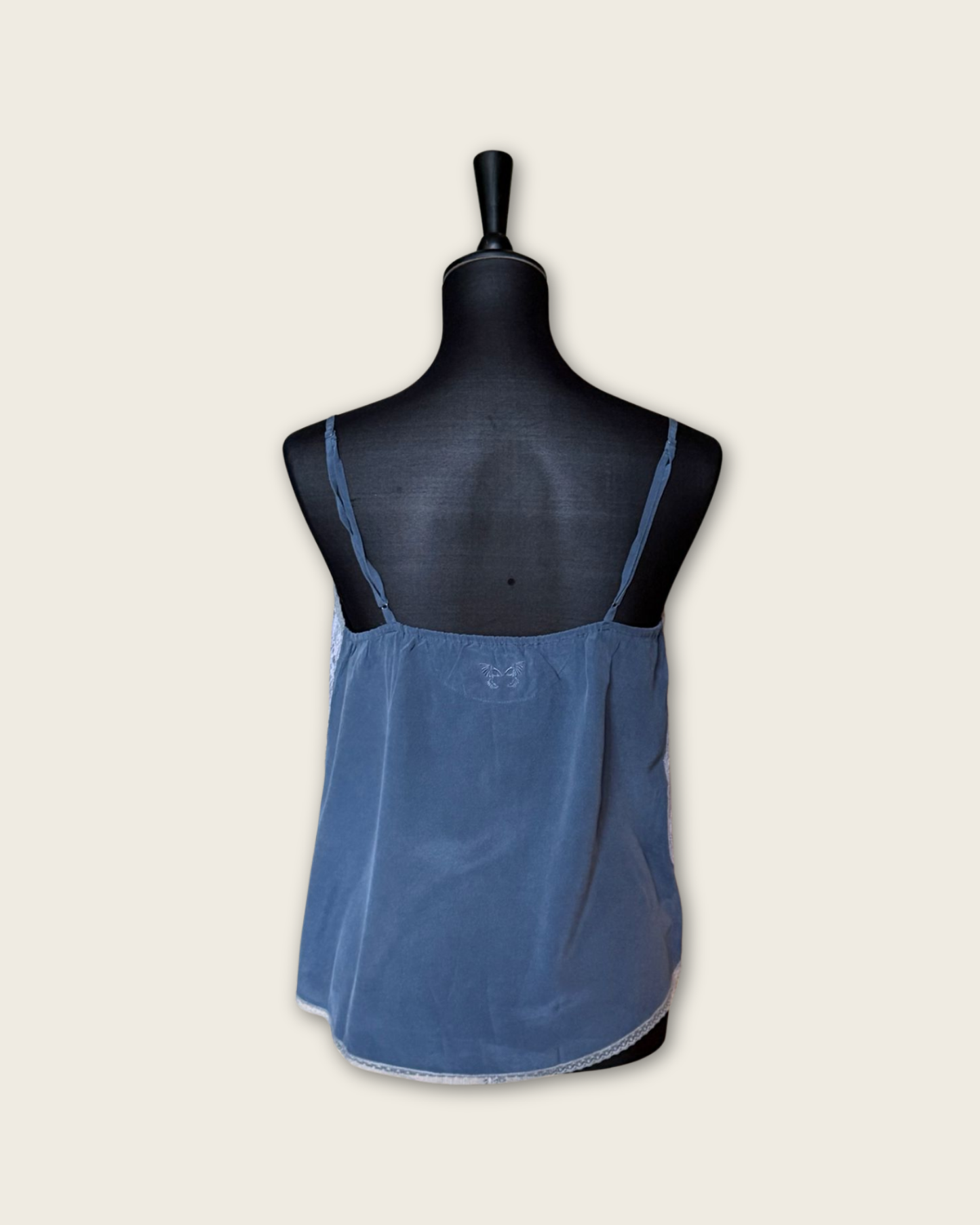 ZADIG & VOLTAIRE - CARACO SOIE BLEU T.S