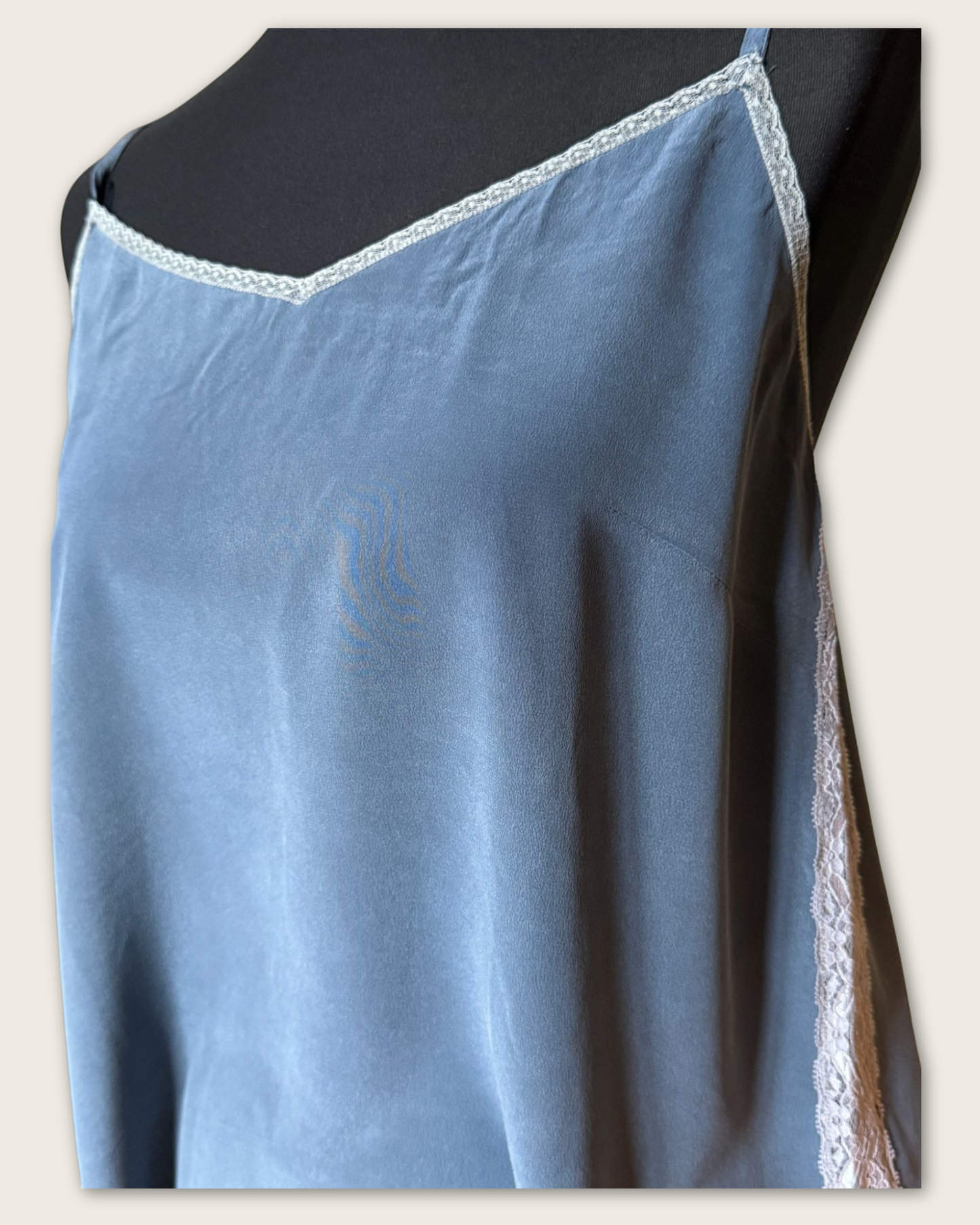 ZADIG & VOLTAIRE - CARACO SOIE BLEU T.S