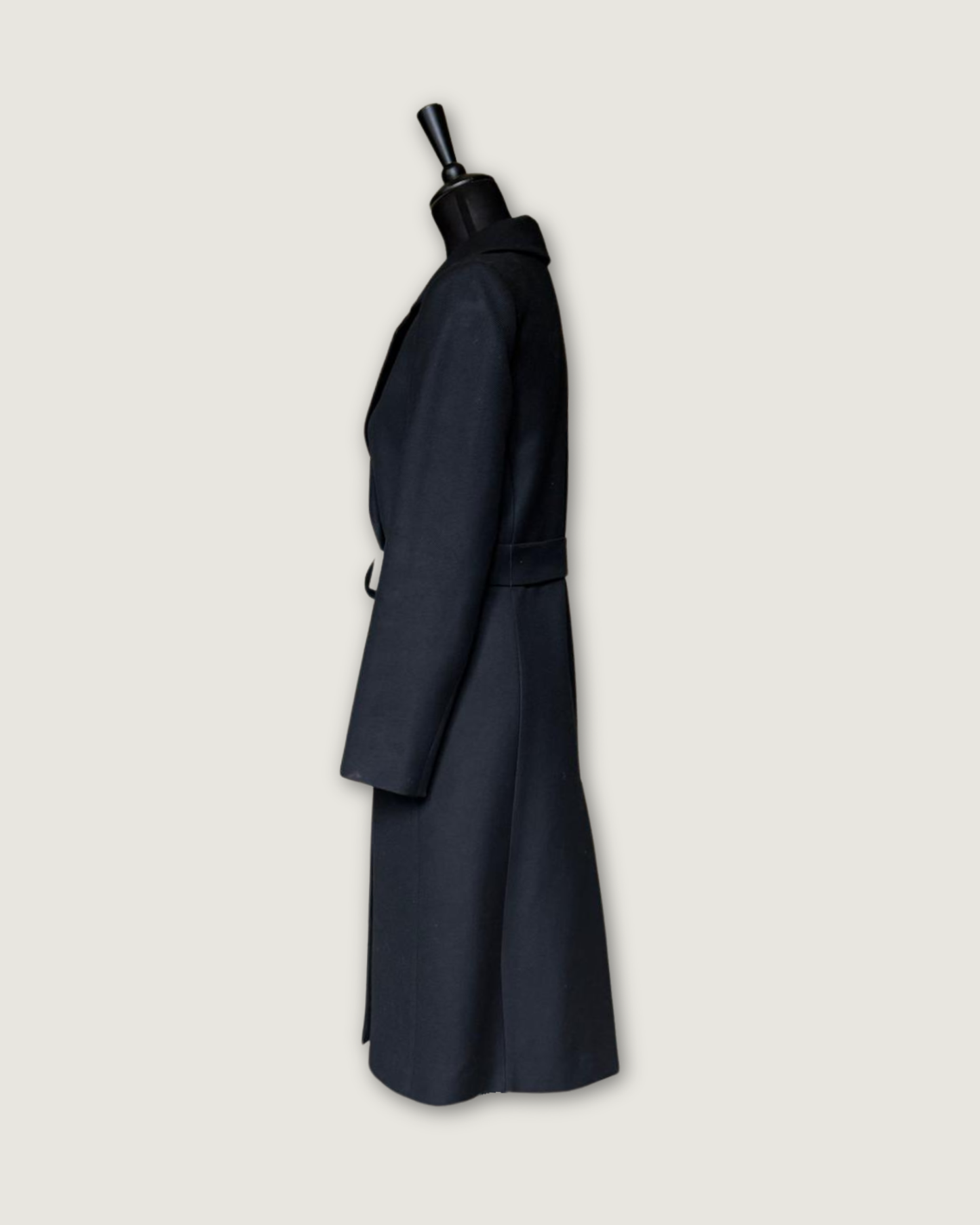CLAUDIE PIERLOT - TRENCH LONG NOIR T.38